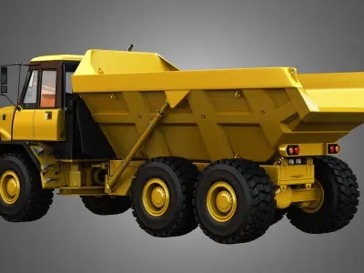 JD - 300D II Articulated Dump Truck  3D model