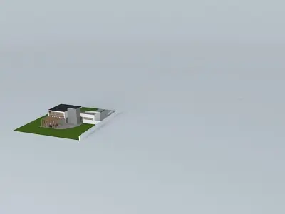 Modern house H2 Free 3D model