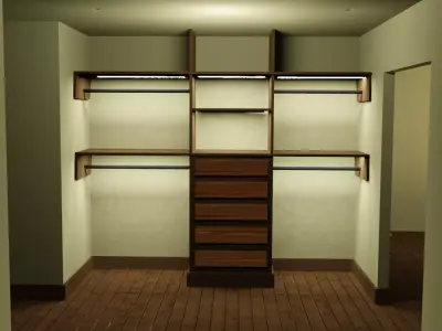 Closet Shelves 3D model