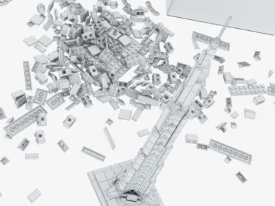 Burj Khalifa - LEGO Architecture 6141908 3D model