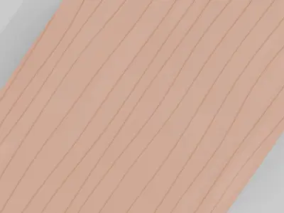 Outdoor Wooden Bench 14 Low-poly 3D model