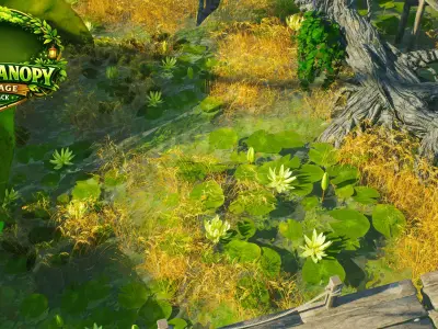 Lost Canopy Village Unreal Engine 5 Environment Pack Low-poly 3D model
