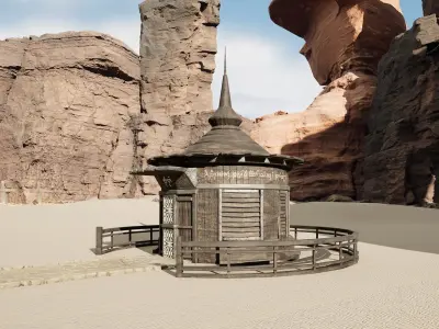 Konika House Low-poly 3D model