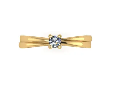 wedding engagement women ring 3dm 3D print model shop