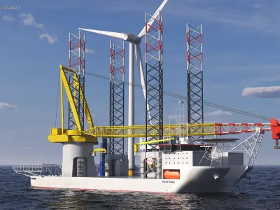  Voltaire Jack Up Vessels Offshore Wind Farm Installation 