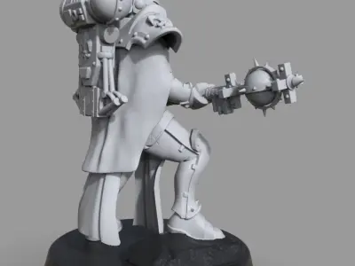 Battle sister huge mass 3D print model