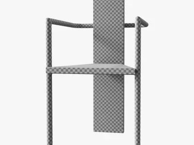 Jonas Bohlin concrete chair 3D model