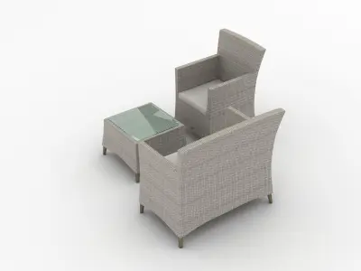 Garden Furniture Set 003 3D model