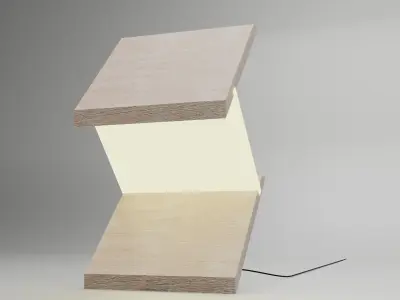 LowPoly Geometric Lamp 3D model