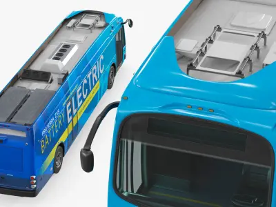  Proterra ZX5 Urban Electric Bus Simplified 
