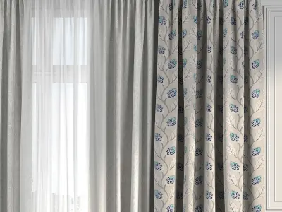 Curtain Set 182 3D model