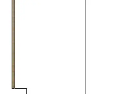 2 Door Base Cabinet 3D model