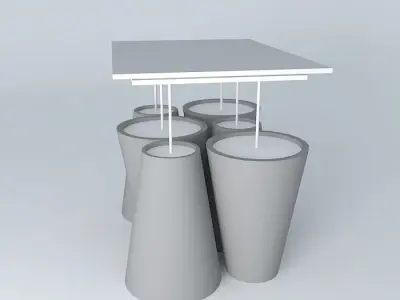 Pending Modern 6 Spotlights Free 3D model