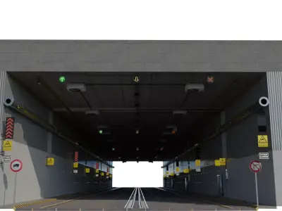 Tileable Tunnel 3D model