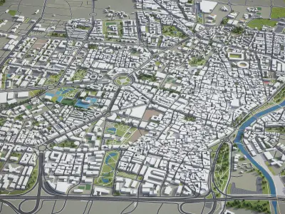 Murcia  Low-poly 3D model