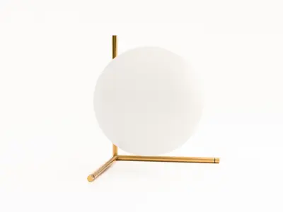 Table Lamp Low-poly 3D model 6