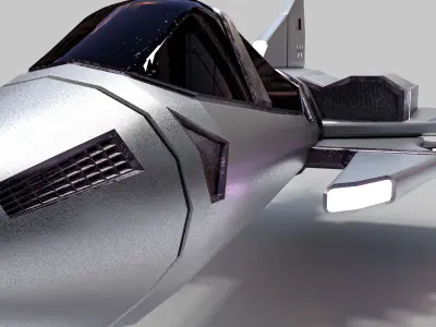 Space Ship Cobra Low-poly 3D model