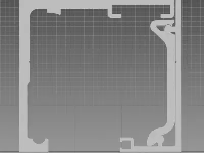 Aluminium profiles 3D model