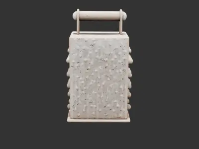 Classic Kitchen Grater Low-poly 3D model