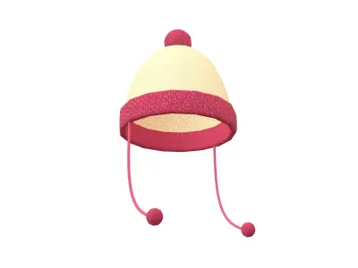 Winter Hat V1 001 Low-poly 3D model