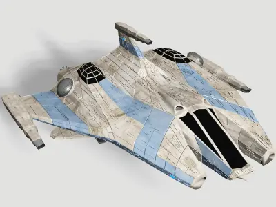 CDF Space Combat Fighter 3D model