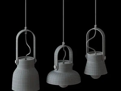 Pendant lamp 3D model 13