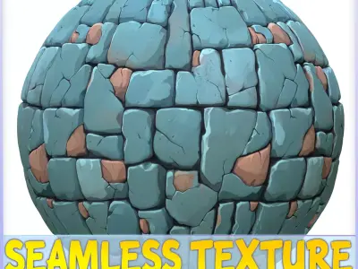 Stylized Stone Floor Seamless Texture Texture 10