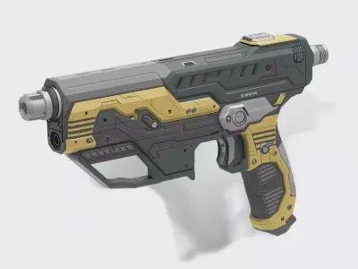 Futuristic Precision Multi-Tool 3D Model Low-poly 3D model