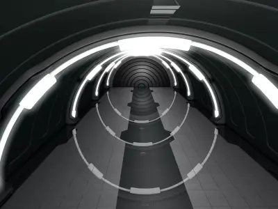 Sci Fi Corridor Tunnel  3D model