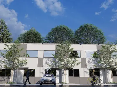 Modern House 3D Model 3 6 x 11 5 Meters Skp Lumion and DWG Files 3D model