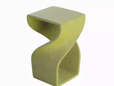 Twisted Stool for Childs 04 3D model