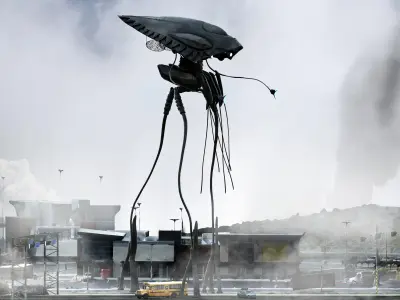 Alien from War of the Worlds Low-poly 3D model