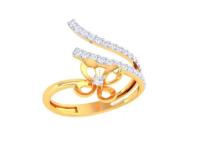 Delicate Ring - 61 3D print model