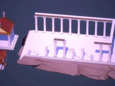 Ancient Rome City Pack Low-poly 3D model