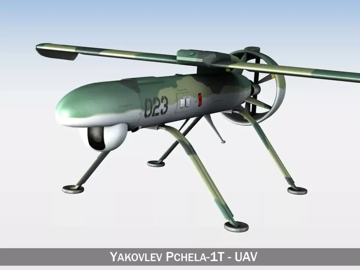 Pchela-1T Drone - Russian UAV 3D model