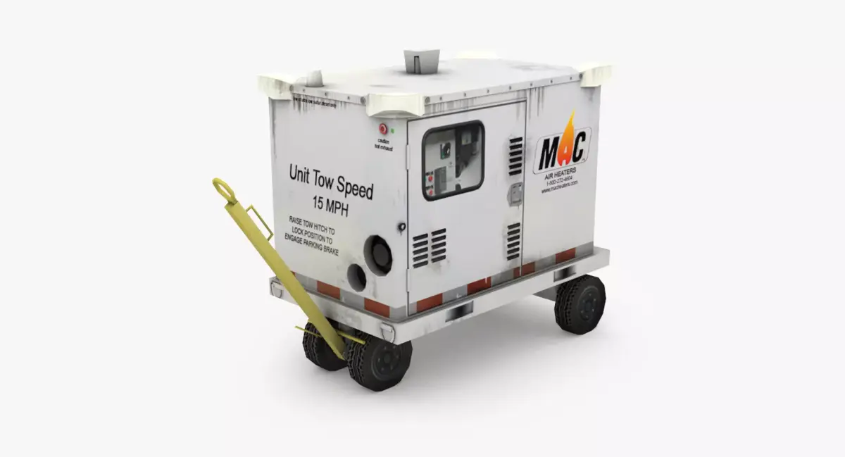 MAC Heater 210HC Low-poly 3D model