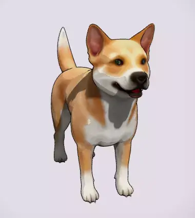Street Dog Model Free 3D print model