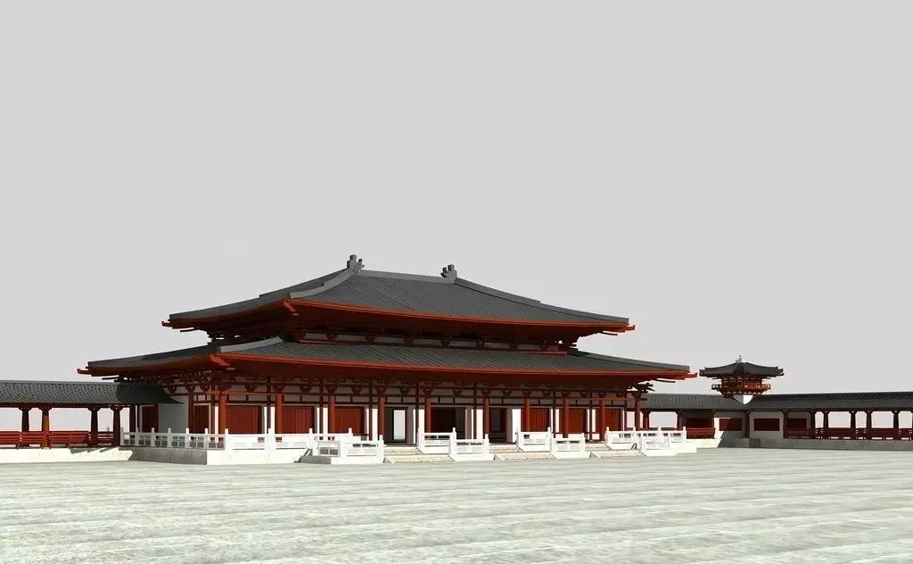 chinese the Great Buddhas Hall 3D model
