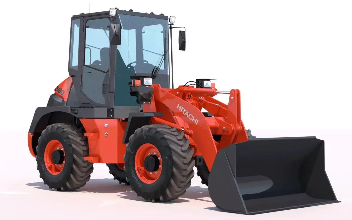 Wheel loader Hitachi ZW80 3D model