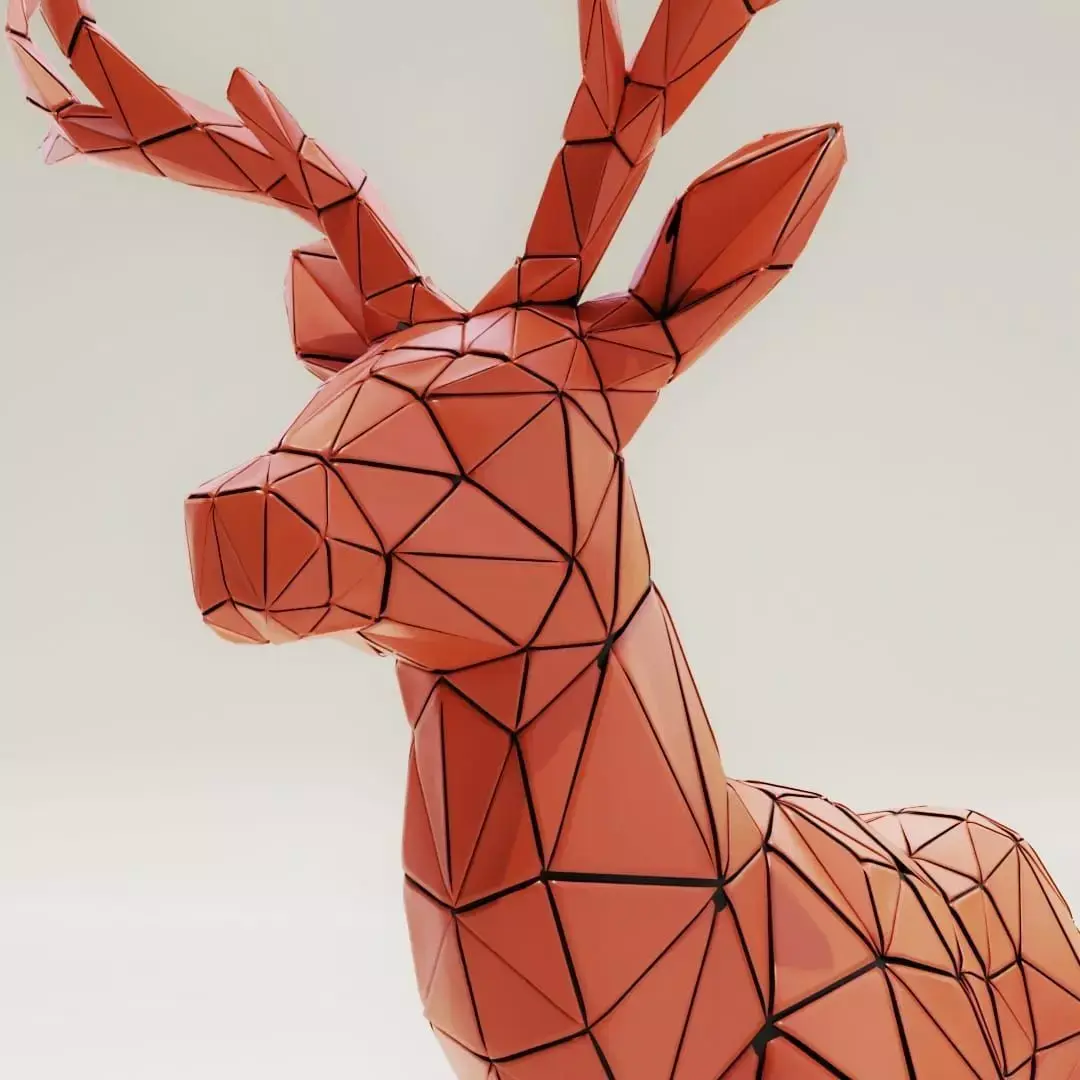 Origiami Deer 3D model