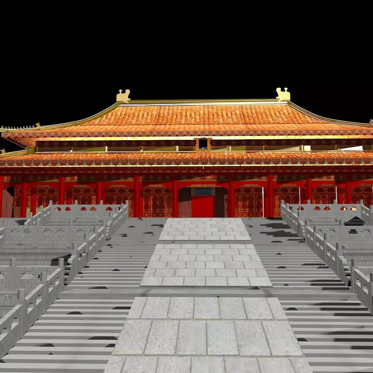 Chinese forbidden city  3D model