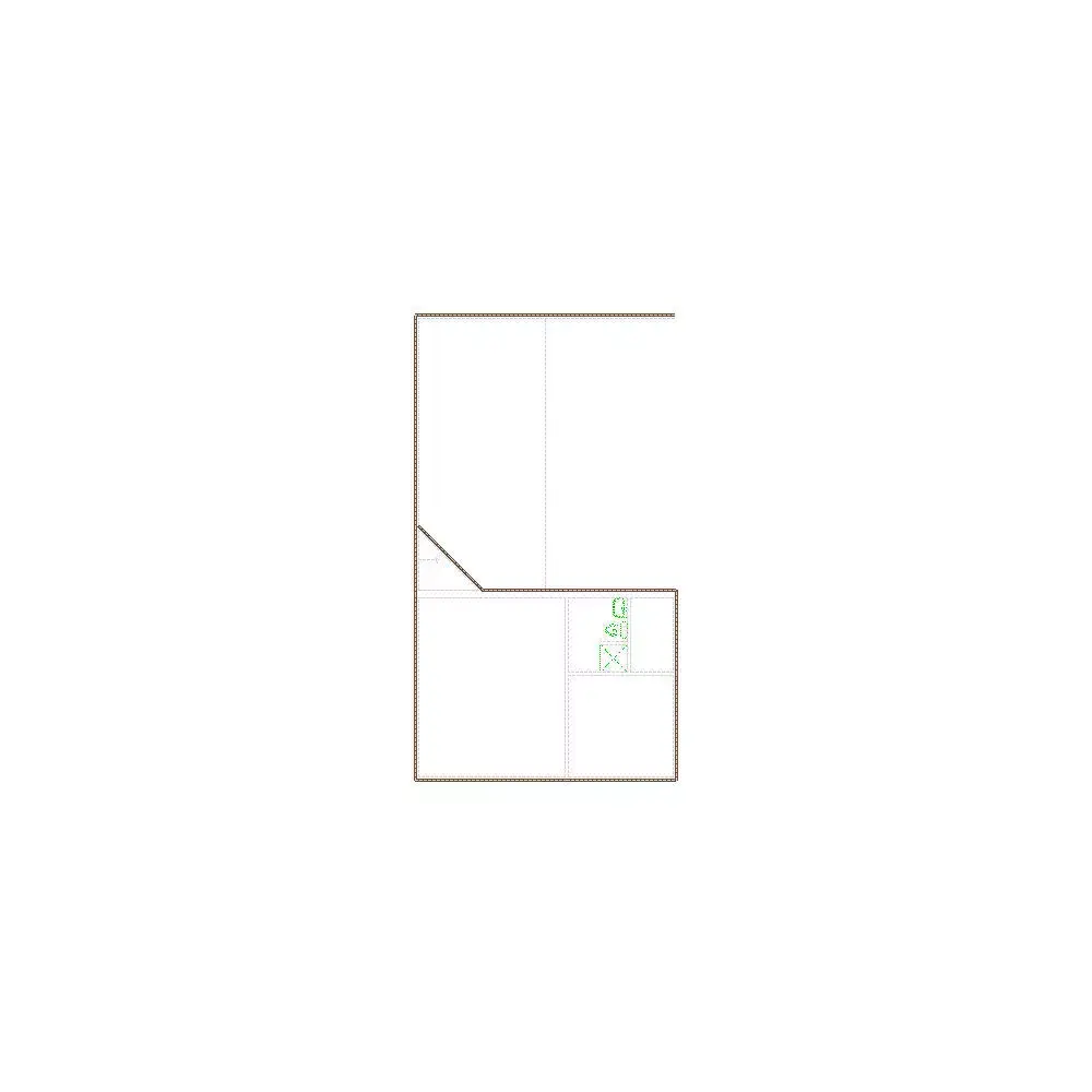 Simple Exterior Sketch by Interior - 1001-1500 SF - Xactimate 3D model