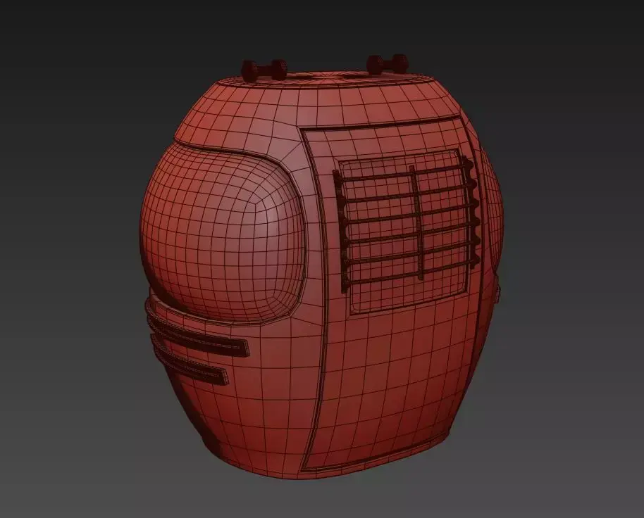 Teleferique container Low-poly 3D model