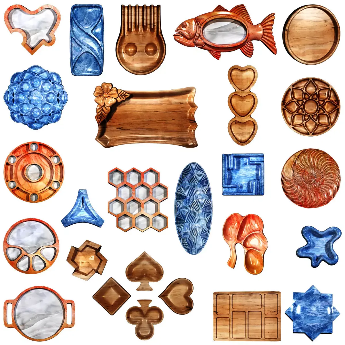 collection of decorative  00 3D model