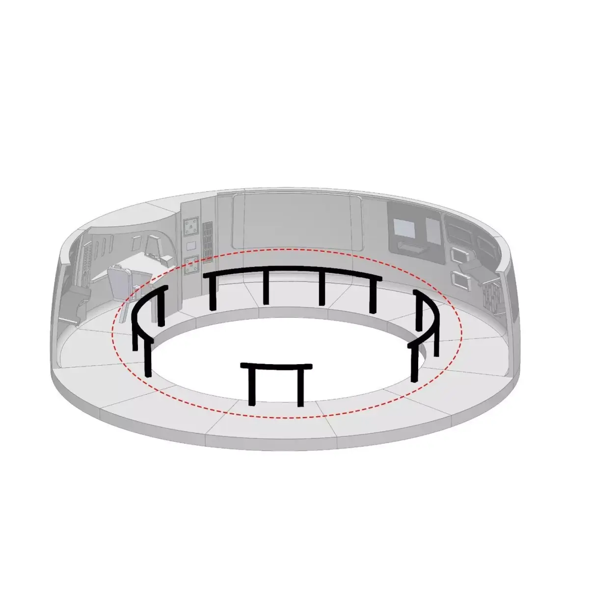 USS Enterprise Bridge Fence - The Wrath of Khan 3D print model