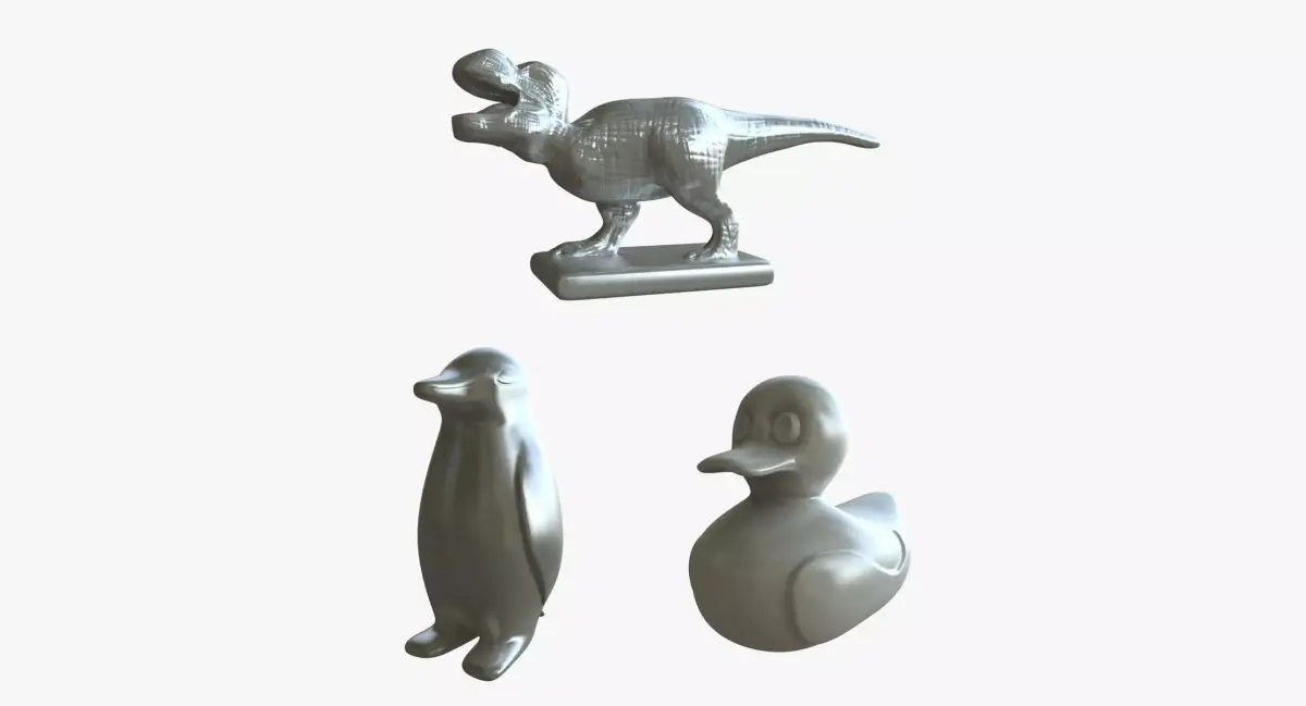3D Monopoly New Playing Pieces model 3D model