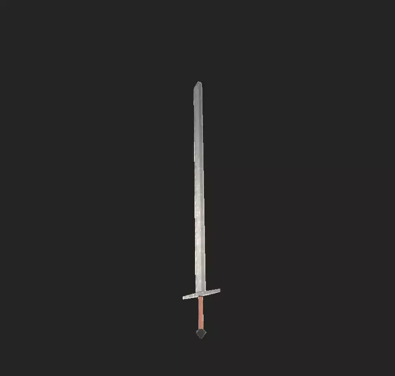 Low-Poly Sword 2 Free low-poly 3D model
