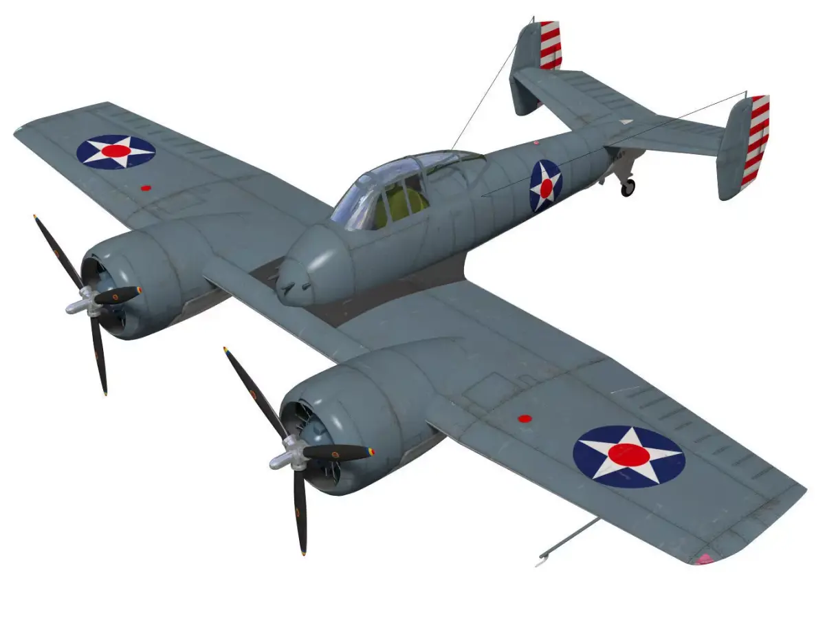Grumman XF5F Skyrocket 3D model purchase