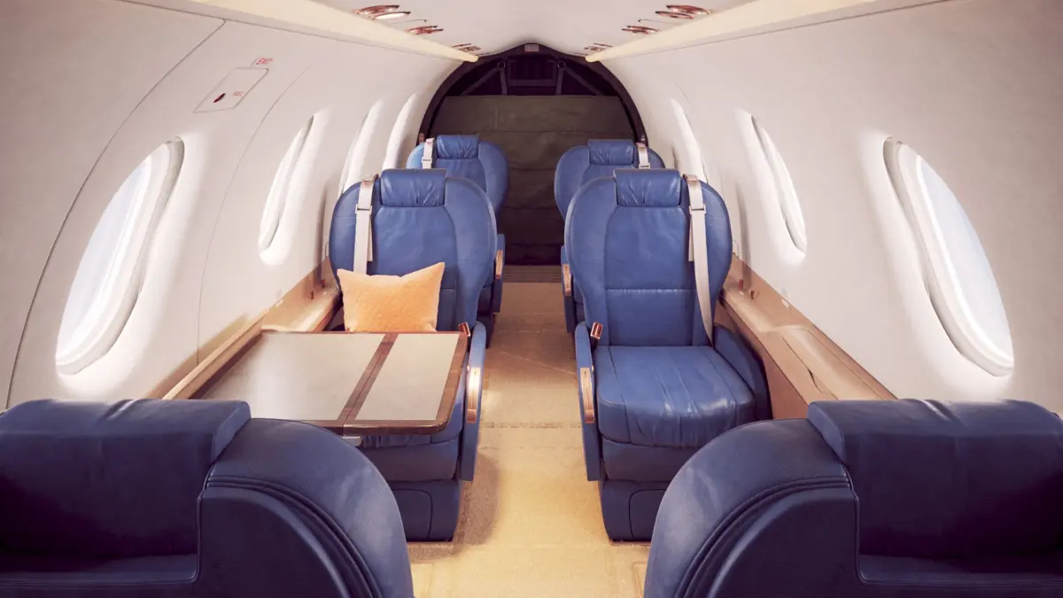 VIP Jet Aircraft Interior 3D model
