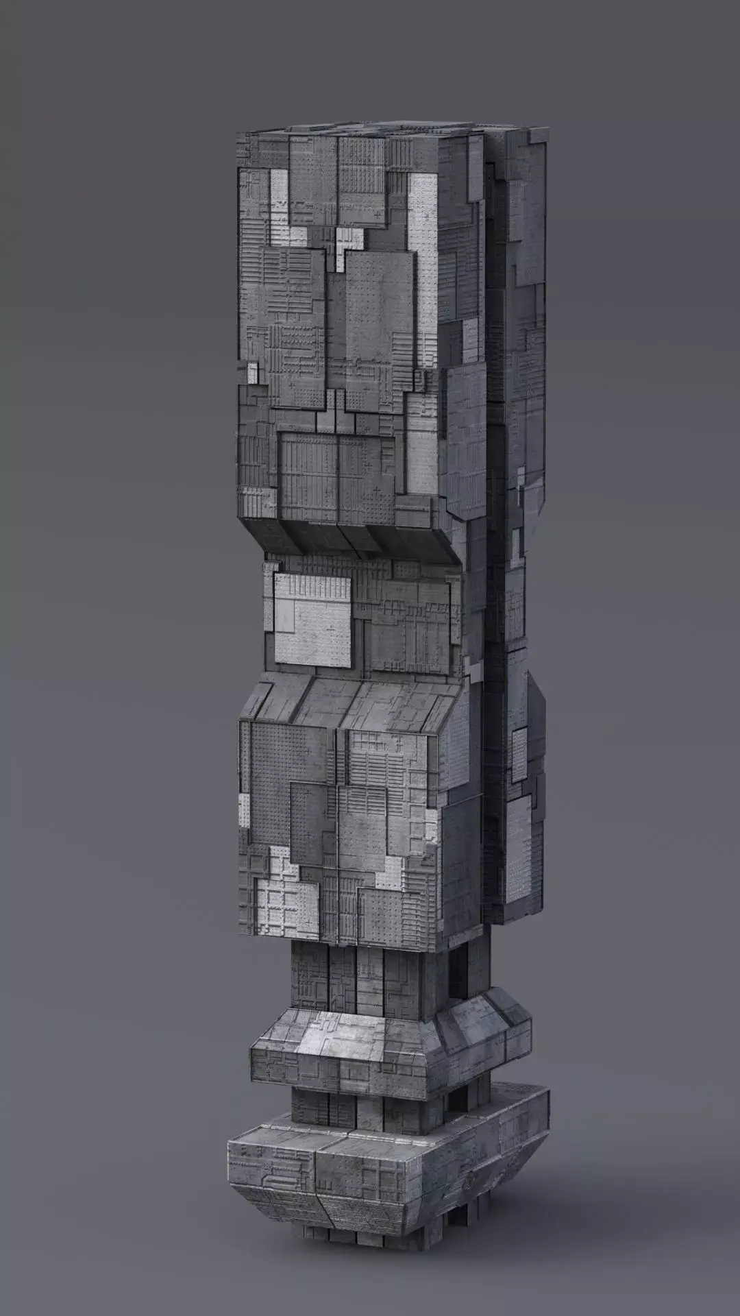 Skyscrapers Futuristic Sci-Fi Cyberpunk 3D model